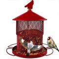 Red Solid Heavy Hanging Bird Feeder