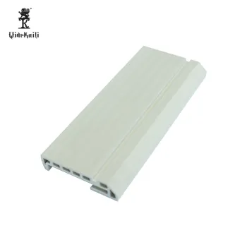 Waterproof WPC PVC Skirting Board 80MMx18MM Wood Grain