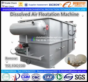 DAF Device For Oily Water Oil Removal and TSS Remove Dissolved Air Floatation