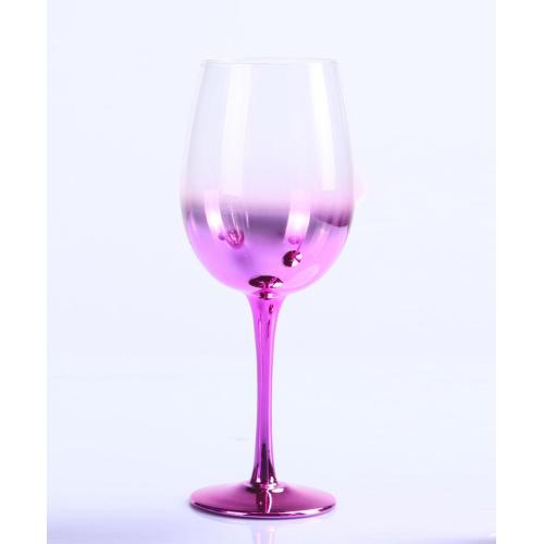 Bicchiere da vino viola metallizzato Ombre all&#39;ingrosso