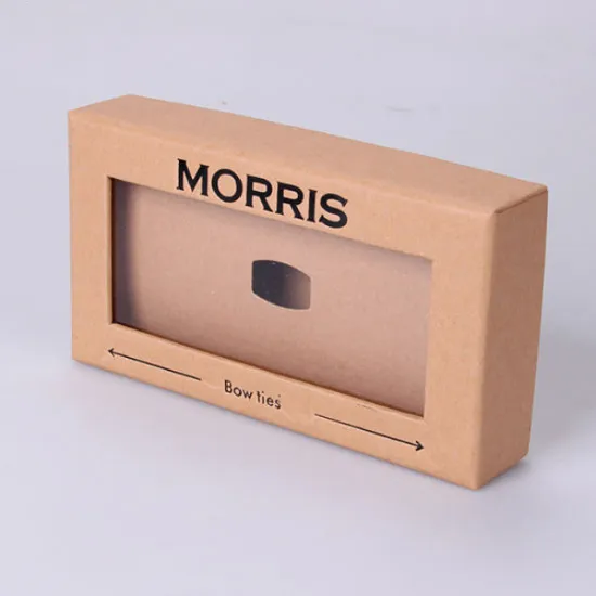 Kraft Paper Carboard Gift Boxes with PVC Window