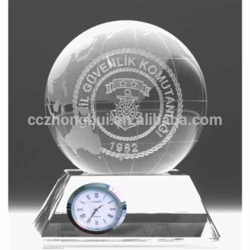 2016 New decorative crystal clock for souvenir