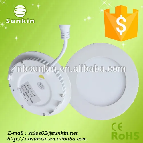 Super Slim High Brightness led light panel round and square with 2 years warranty