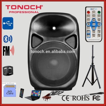 CE/ROHS/ISO9001:2008 15 inch speaker, 2 Way professional audio Speakers with class d bi-AMP