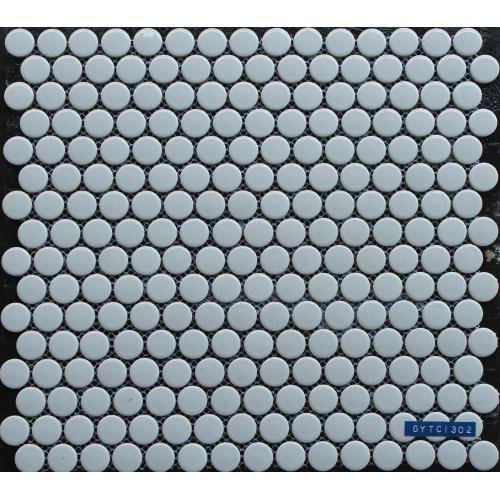 Small Round Shape Porcelain Mosaic Tile