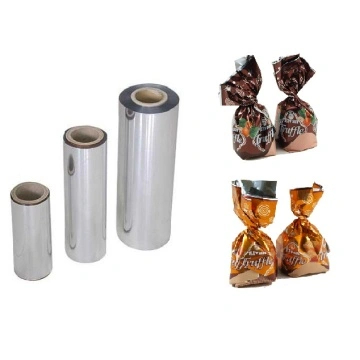 Customized Metalized BOPP Film Glitter Gold Aluminum Foil