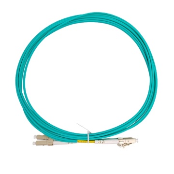 High-Quality OM3 Multimode Double Core Fiber Patch Cord with LC-LC Connectors for Fiber Optic Equipment