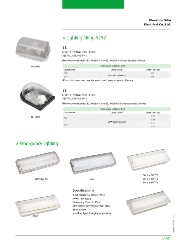 IP66 60W Outdoor Wall Light for Project