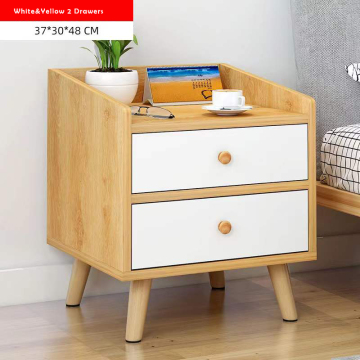 Yellow Nightstand with 1 Drawer: A Versatile Storage Solution for Your Bedroom, Office, or College Dorm Room
