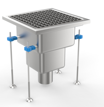 Customize Design Commercial Kitchen Stainless Steel Anti-odor Floor Drainage Systems with Vertical Outlet