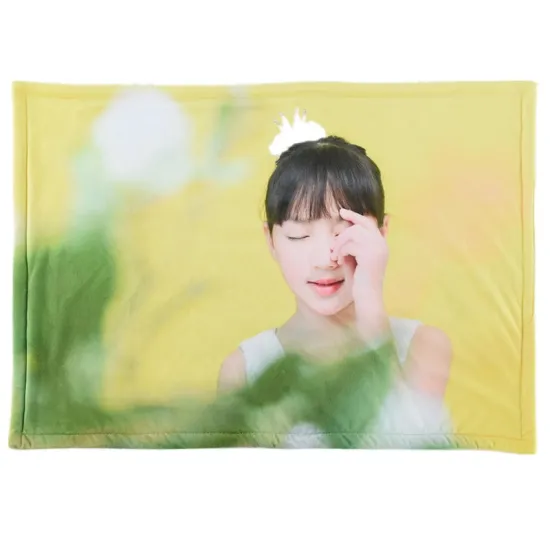 Ready To Ship Custom Customized Digital Printing Photo Blanket Double Layer Blanket With Print Logo