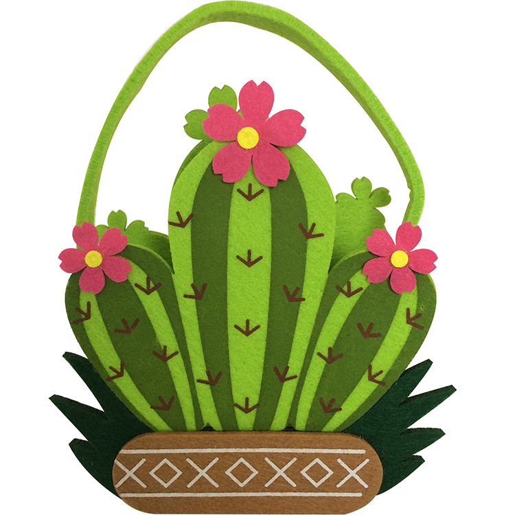 Easter Cactus Pattern Candy Bag