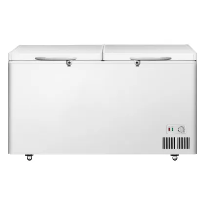 Horizontal Double Door Home Kitchen Freezer and Refrigerator Exposition