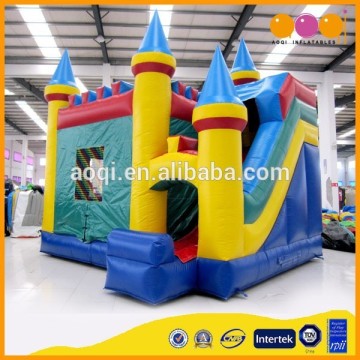Happy inflatable bouncy castle and slide/inflatable slip and slide