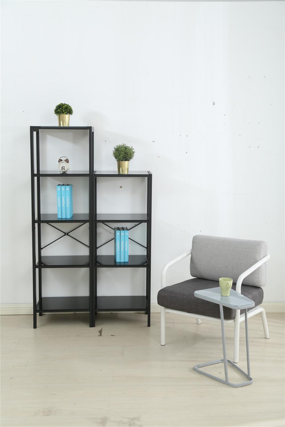 Glass Book Case Shelf Levia