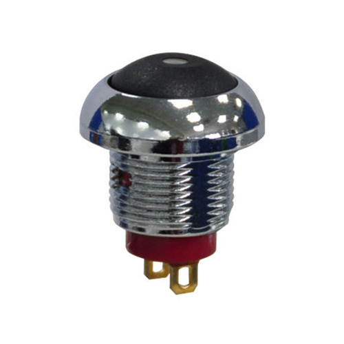 Interruttore a pulsante in metallo impermeabile a LED