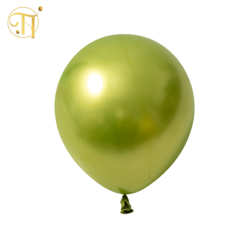 Chrome Fruit Green Balloons Glossy Balloons