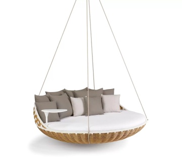 Silla de columpio colgante de ratán de ratán de venta al aire libre