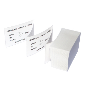 Direct thermal fan fold label 4x6 inch