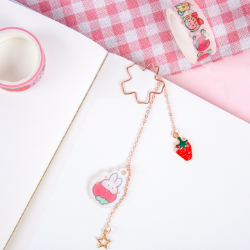 Wholesale Cute Strawberry Design Acrylic Bookmark for Kids - Joytop 4644