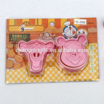 3d stamp cake tools plastic Cartoon shaped cookie cutter
