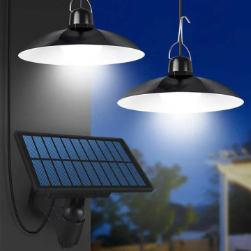 Drag 2 LED Solar Pendant Light: A Remote-Controlled, Solar-Powered Chandelier for Camping, Outdoor, and Garden Use
