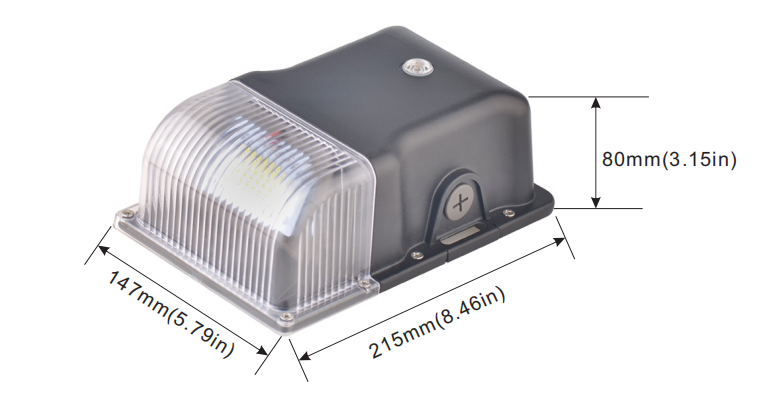 Mini led wallpack