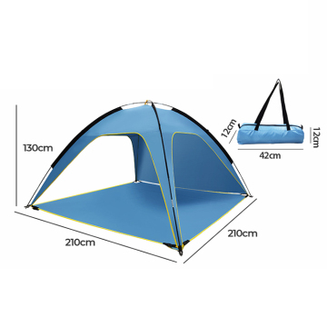 3-όψεως αεριζόμενη υπαίθρια σκιά Umbrella Sun Shelter για παραλία