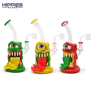 3D Monster Dab Rigs with hippie one-eyed demon