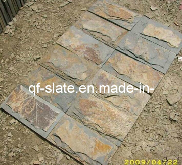 Natural Rusty Mushroom Slate for Outdoor Wall Cladding (G-XZ0104)
