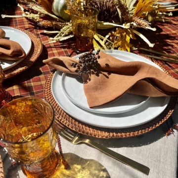 2025 Brown Rattan Charger Plates Hand Woven Wicker Straw Placemats Coaster 33cm Handmade Braided Table Round Placemat