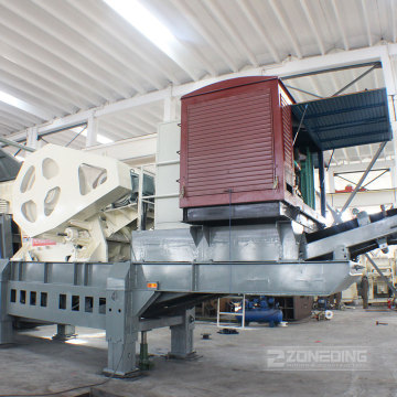 40-90 t / h Βασικός Πύργος Γρανίτης Κινητός Θραυστήρας Σιαγόνας