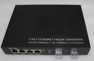 2 Port Gigabit SFP 4 Port Tp Fiber Optic Switches Ethernet