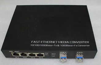 2 Port Gigabit SFP 4 Port Tp Fiber Optic Switches Ethernet