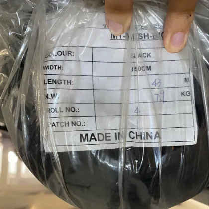 100% Polyester Black Mesh Fabric 110GSM for Lining