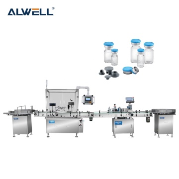 Automatic Syrup Bottle Filling Capping Labeling Machine Line