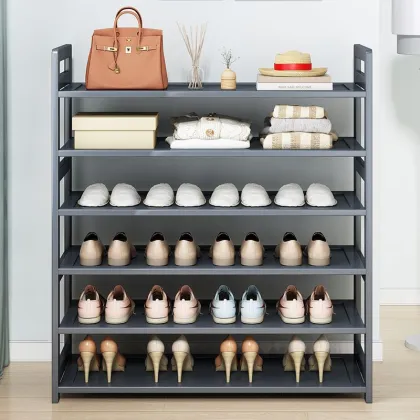 Shoe Cabinet Household Dustproof Breathable Shoe Rack Small Household Corridor Teal Storage Cabinet