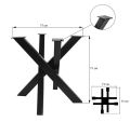 العنكبوت Tischgestell 403 Stahl Edelstahl Kreuz