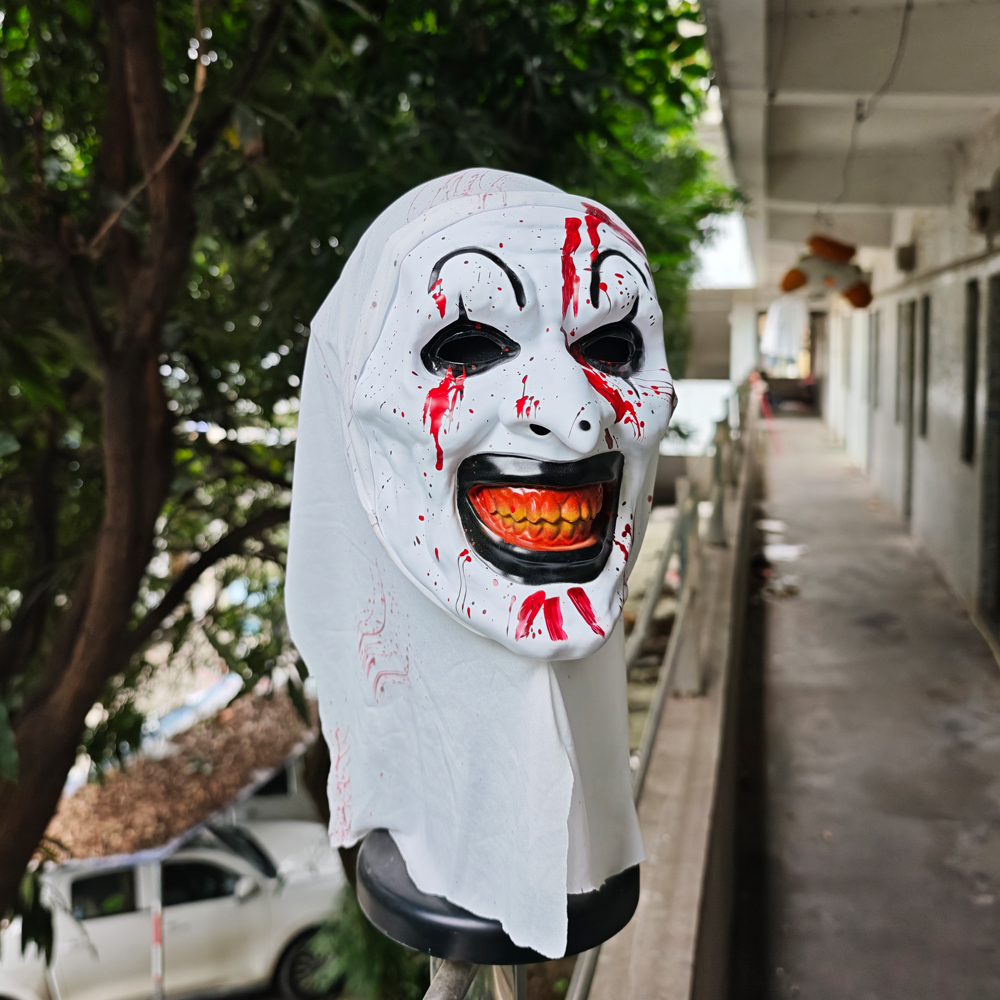 Blood Splatter Clown Hooded Mask