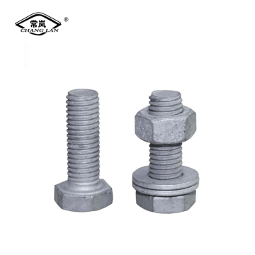 Bolt kepala hex bergalvani gred 8.8