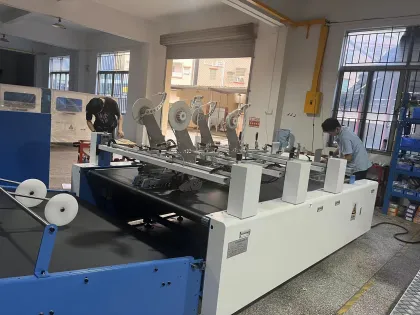 Automatic large size cardboard paper double sided tape application machine tape applicator