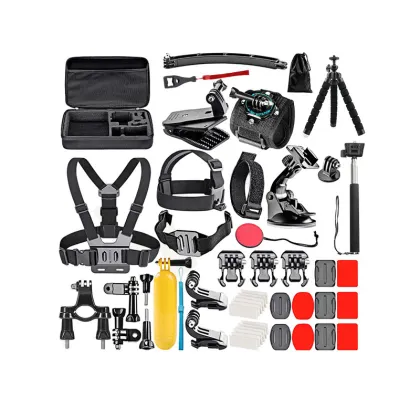 50-in-1 Portable Accessory Kit for GoPro 11/10/9 Action Sports Cameras