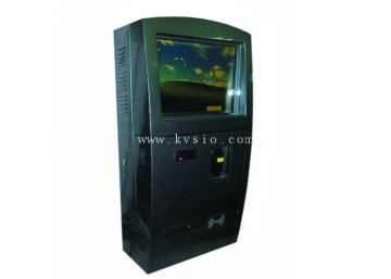 Coin And Cash Payment Bank Loby Self Service Wall Mounted Kiosk / Kiosks