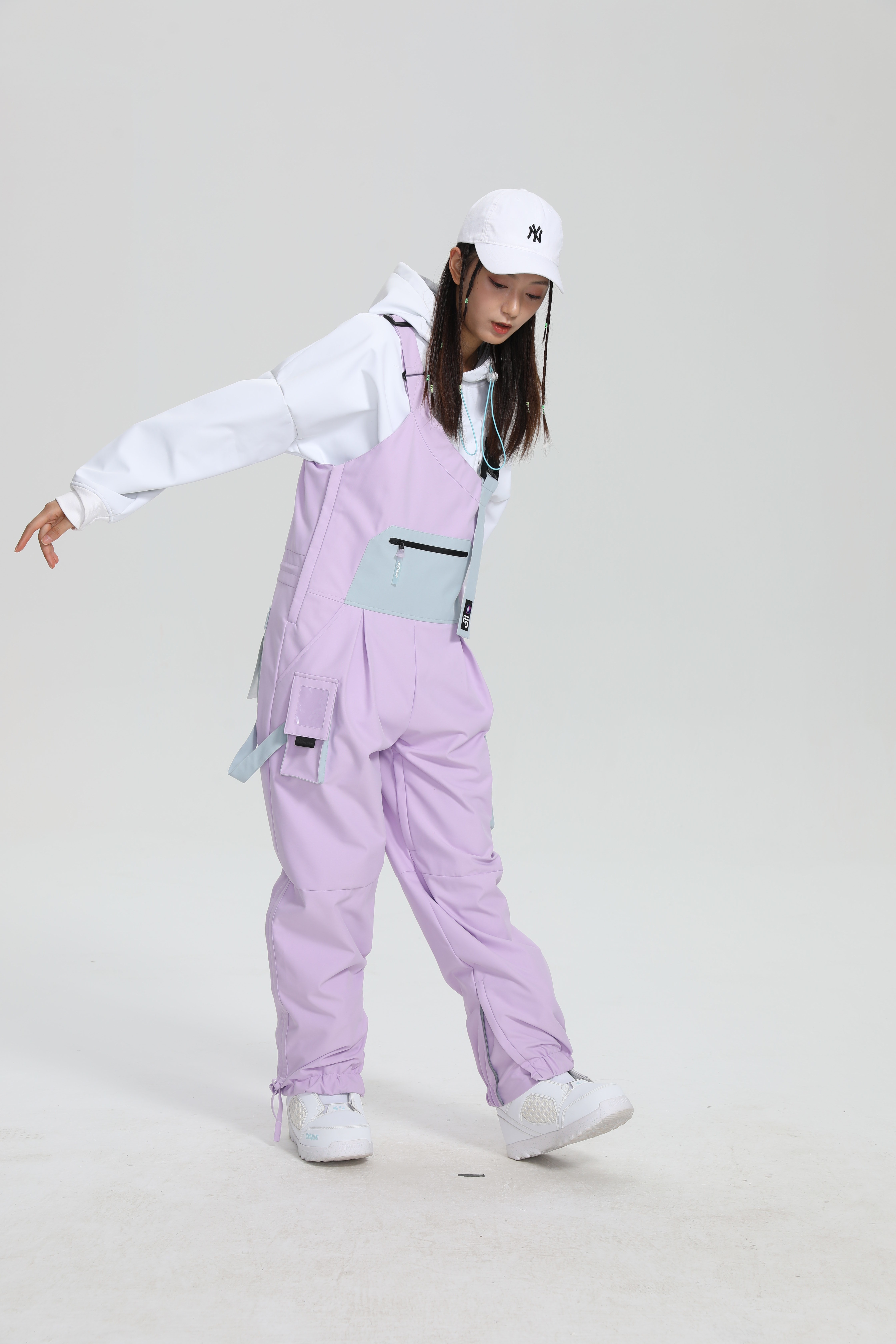 Winter Snowboard Bibs Female Korean Version