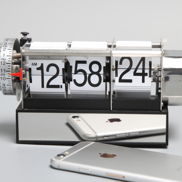 Dynamic Alarm White Flip Clock for Decor