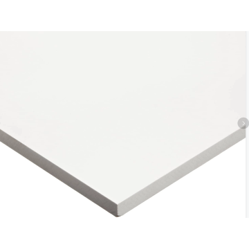 White PVC plastic sheet