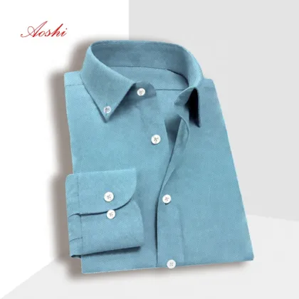 Custom thermostatic health shirt environmental protection fabric formal shirt man long sleeve shirt