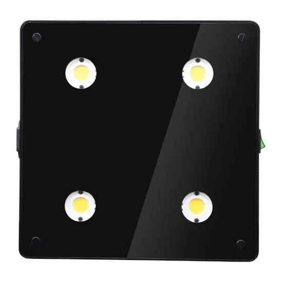 Unique ultra-thin design no fans no driver led grow light black aluminum case