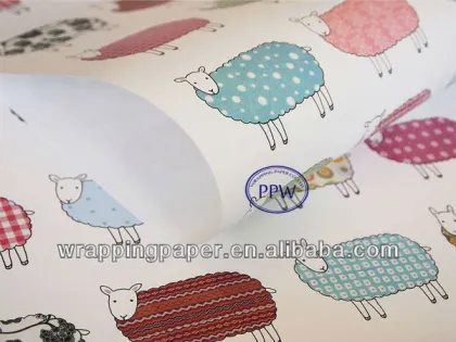 Flat wrapping paper printing gift packaging paper