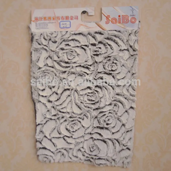 flower plushed PV fabric